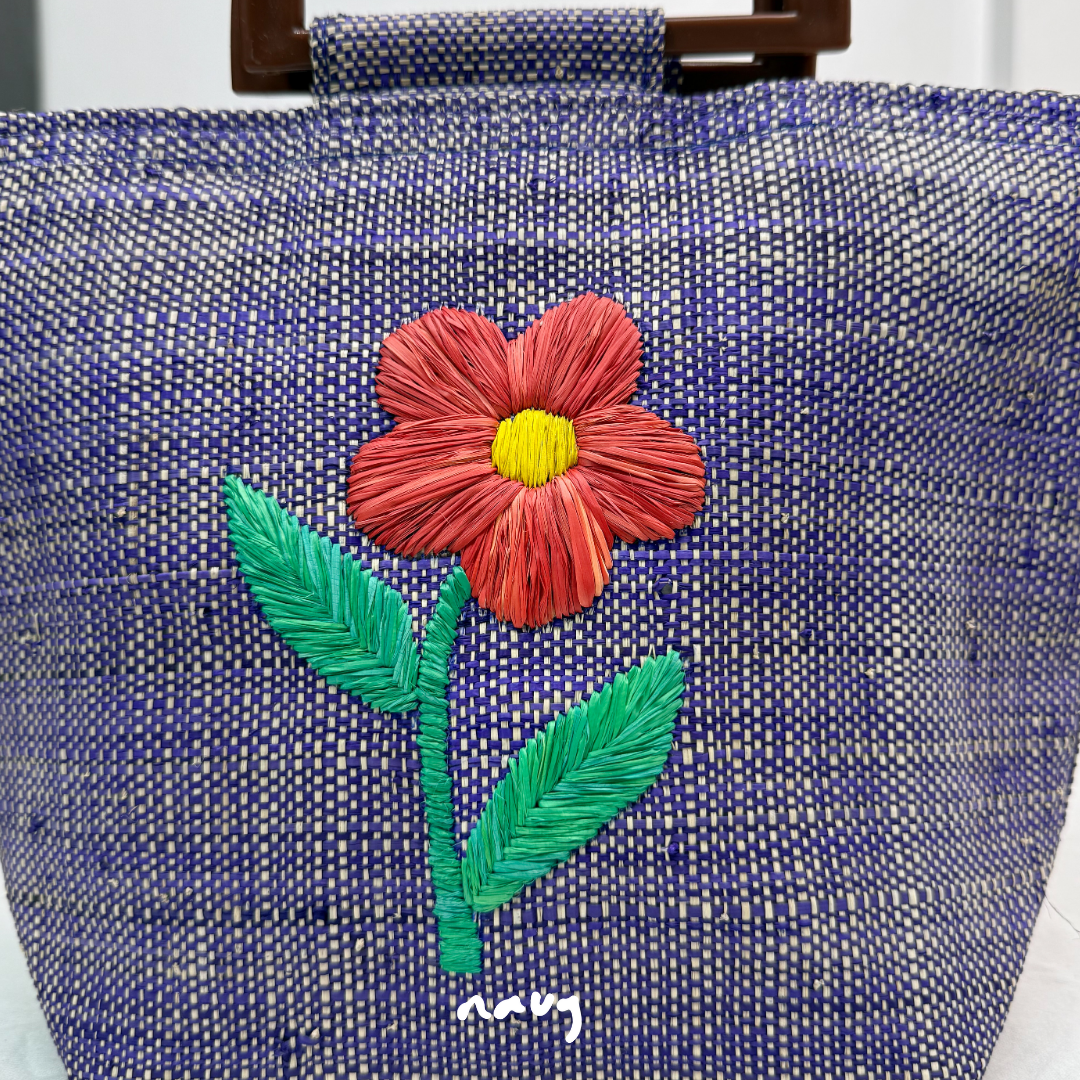 Gumamela Raffia Bag