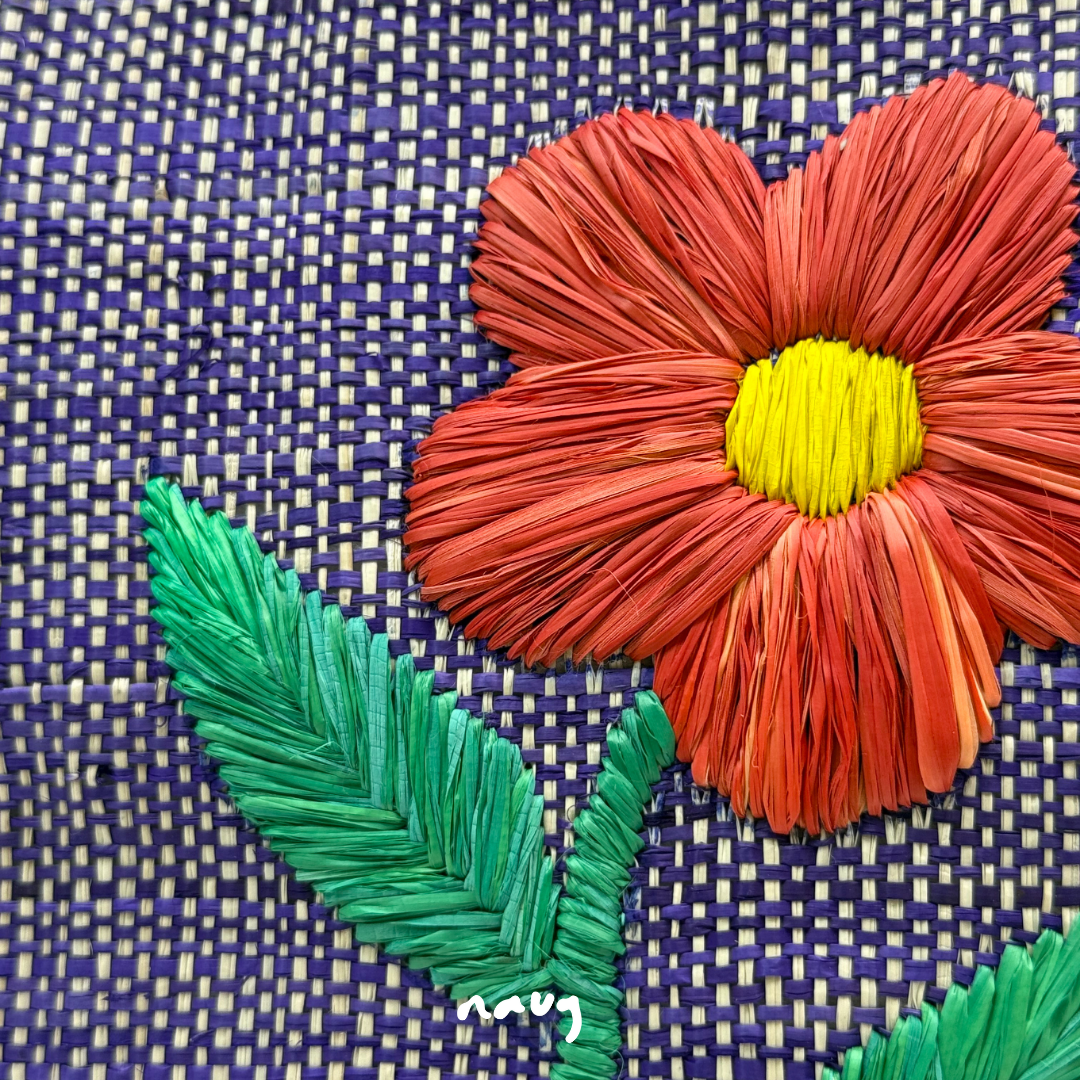 Gumamela Raffia Bag