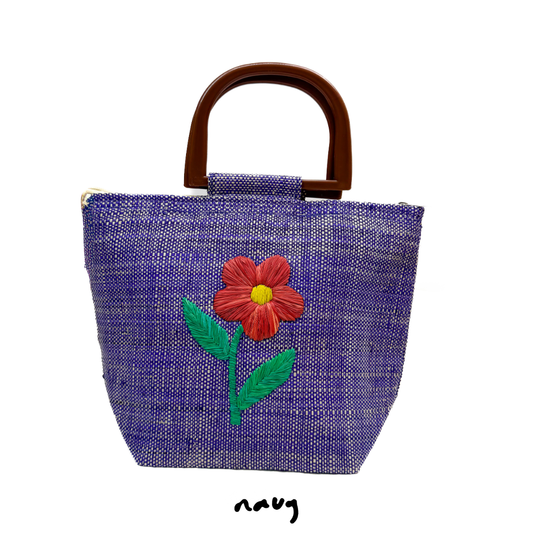 Gumamela Raffia Bag